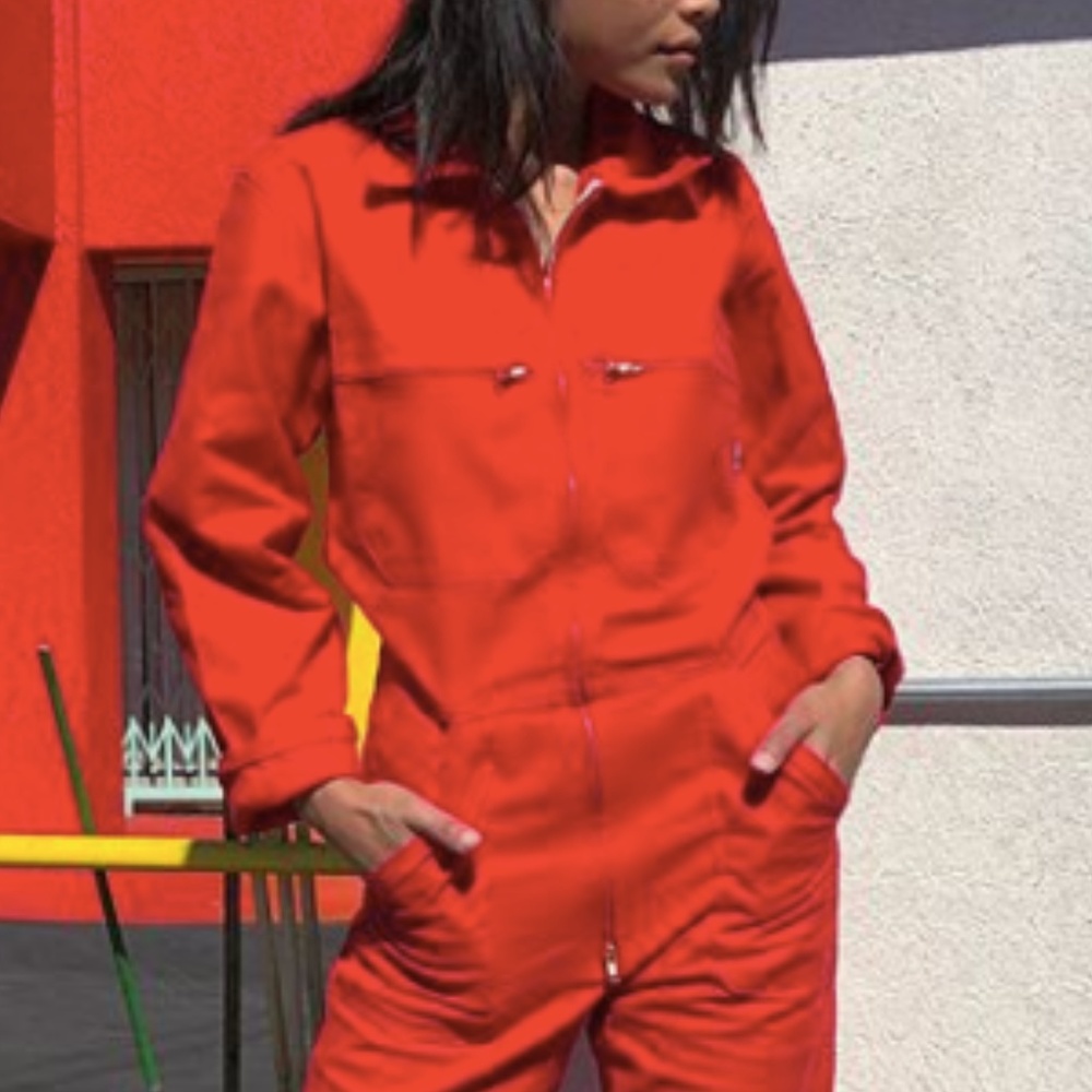 Vintage Red Jumpsuit